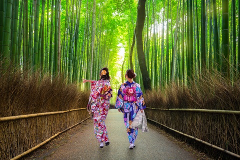Forêt de bambous d'Arashiyama à Kyoto, Japon – Un lieu emblématique de sérénité et de nature