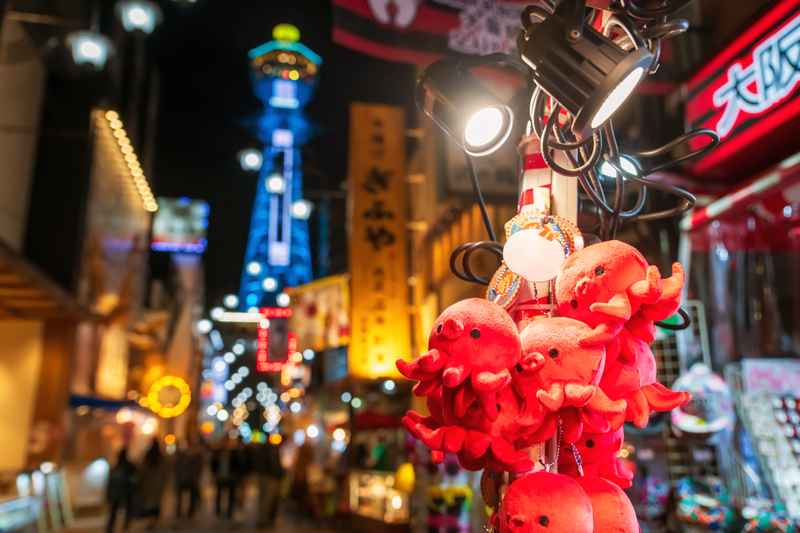 Souvenir en forme de pieuvre à Osaka